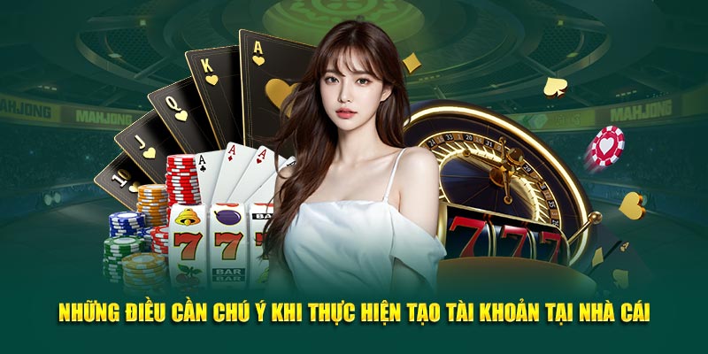 Những điều cần chú ý khi thực hiện tạo tài khoản tại nhà cái